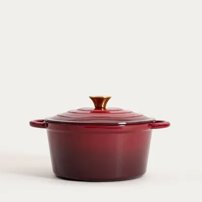Zdjęcie produktu dla HOMLA Garnek ANDREAS bordowy tradycyjny ombre, 24 cm 4 l