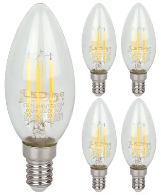 Produktbild von LED Line E14 LED-Lampe B35 5W 600lm 2700K warmweiß 5 Stück