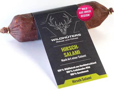 Produktbild von WILDHÜTERS Hirsch-Salami, im Stück