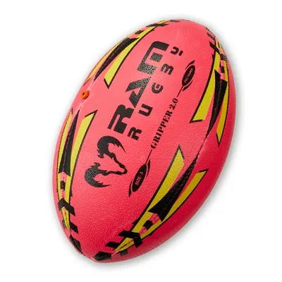 Zdjęcie produktu dla Treningowa piłka do rugby Gripper Pro 2.0 - NEON - 3D-Grip - Nowa technologia zaworu w locie - Rozmiar 5