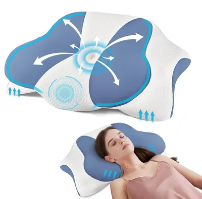 Immagine prodotto di Cuscino cervicale, design ergonomico, altezza regolabile, A