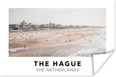 Produktbild von MuchoWow® Poster Niederlande - Den Haag - Strand 120x80 cm - Bilder