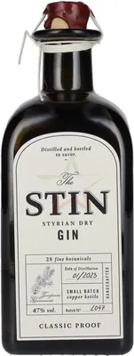 Immagine prodotto di Il gin secco STIN Styrian 47 % 0,50 lt.