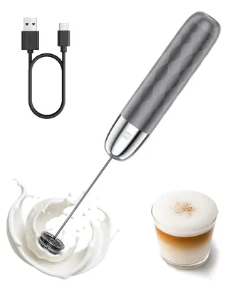 Productafbeelding van Oplaadbare melkschuimer - Elektrische handmelkschuimer - Handapparaat voor het maken van melkschuim