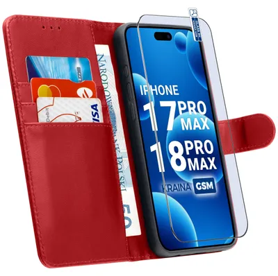 Zdjęcie produktu dla Etui Z Klapką Do Iphone 17 Pro Max | 18 Pro Max Zamykane Magnetyczne Szkło