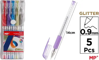 Obrázek produktu pro Długopis brokatowy 0.9mm 5 kolorów