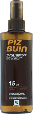Produktbild von Piz Buin Tan & Protect Tan Intensifying Sun Oil Spray SPF15 150 ml