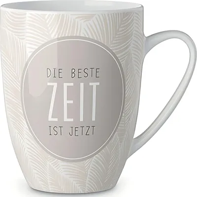 Produktbild von Porzellanbecher 250ml Motiv Feder