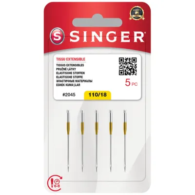 Obrázok produktu pre Ihly Singer 2045 - 110/18 - 5 ks - Stretch