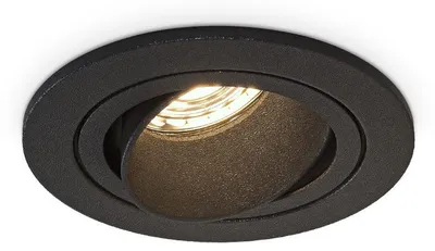 Produktbild von hoftronic LED Einbaustrahler 5 W GU10 Schwarz schwenkbar IP20