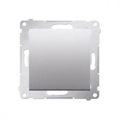 Obrázek produktu pro Kontakt-Simon DP1.01/43, Tlačítkový spínač, Plast, Stříbrná, IP20, IP44, 250 V, 10 A