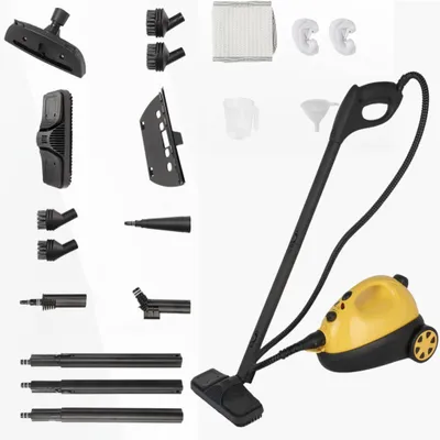 Produktbild von FCH Víceúčelový parní čistič, parní čistič pro vše - 19 kusů příslušenství, ruční parní čistič, čistí, čalounění, pohovku, podlahu, okna, auto - 150