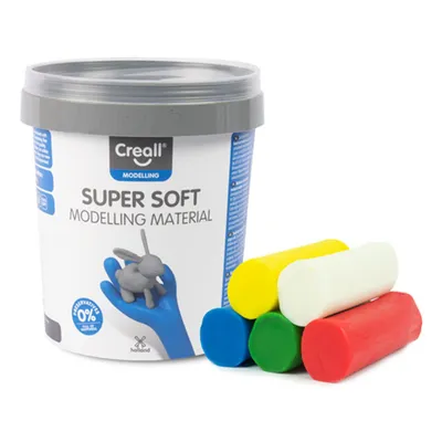 Image de Argile Supersoft Creall 5 couleurs, 450gr.