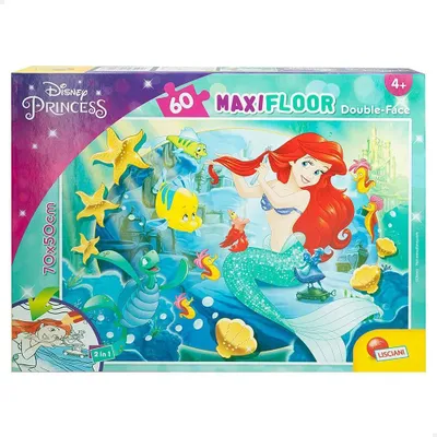 Productafbeelding van Lisciani Puzzel Df Supermaxi 60, Kleine Zeemeermin, geschikt voor kinderen vanaf 3 jaar