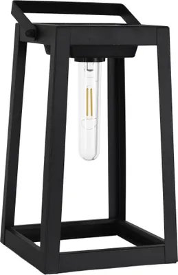 Produktbild von Näve Leuchten LED Deko-/Solarleuchte H: 25,5cm schwarz LED Deko-/Solarleuchte H: 25,5cm schwarz LED Deko-/Solarleuchte H: 25,5cm schwarz, Lampe für den Außenbereich im Modern-Style, aus Metall und Kunststoff in schwarz, 15 x 15 x 25,5 cm, mit LED Platine – mit Schiebeschalter – Dämmerungssensor
