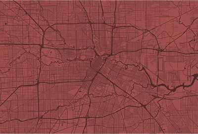 Produktbild von Tadessi Fototapete | Stadt | 4.00 m x 2.70 m | Rot | Schwarz | Wandbild | Digitaldruck