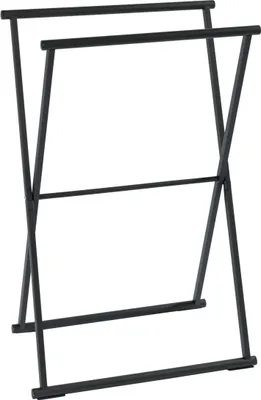 Produktbild von WENKO Handtuch Ständer Halter Stange Bad LAVA schwarz Bad Accessoires Gäste WC