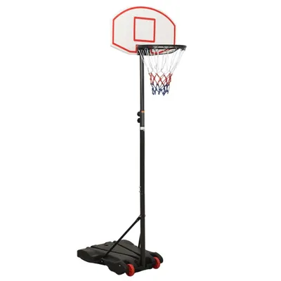 Image de Vidaxl Basketball Standard 216-250 cm Polyethylenweiß
