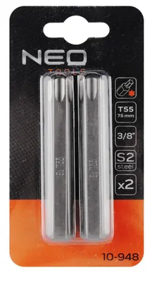 Obrázek produktu pro NEO TOOLS TORX bit T55 x 75 mm, S2 x 2 ks.