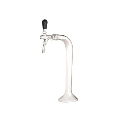 Produktbild von Komplett Set - Schanksäule Chrom 1-leitig, elegant, "!" (Paketpreis)