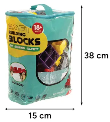 Produktbild von Gummiblöcke, sensorisch, 80 Stück