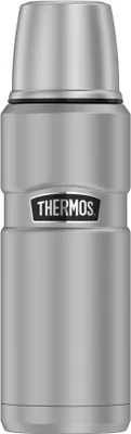 Productafbeelding van THERMOS STAINLESS KING drinkfles 0,47 liter. Isolatiekan 470 ml, roestvrij staal, mat. Artikelnummer: HAN 4003205047. EAN: 5010576914002
