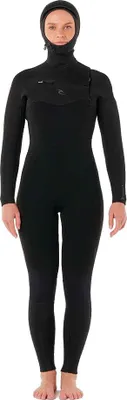 Produktbild von Rip Curl Dawn Patrol H 5/4 Mm Neoprenanzug Mit Langem Arm Und Reißverschluss Am Brustkorb Für Damen Schwarz 6 Schwarz 6