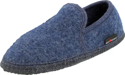 Produktbild von Haflinger Damen Herren Hausschuh Filz Slipper Loafer 621810, Größe:44 EU, Farbe:Blau