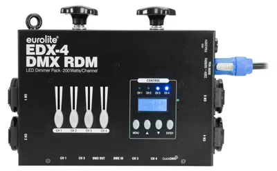 Productafbeelding van EUROLITE EDX-4 DMX RDM LED-dimmerpakket (70064068)