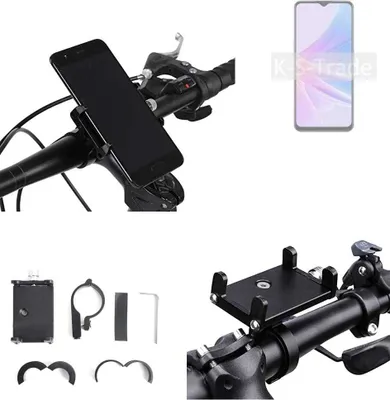 Produktbild von K-S-Trade Handyhalterung für das Fahrrad kompatibel mit Oppo A78 5G Halter Lenkstange Fahrradhalterung Motorrad Bike Mount Befestigung Smartphone