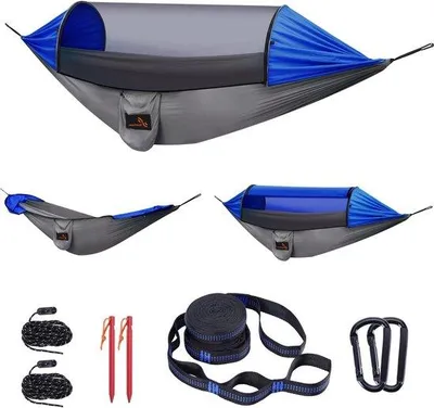 Productafbeelding van Famanu hangmat met muggennet - 300 x 180 cm - draagvermogen: 200 kg