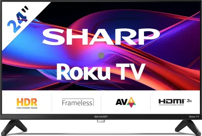 Produktbild von SHARP 24GD2225E - 24 Zoll HD Ready Smart TV WLAN Roku TV - HDR10, Triple Tuner, 3 HDMI & USB Media Player