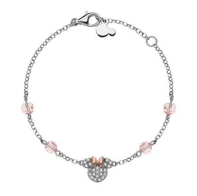 Produktbild von Disney BS00010TZWL-55.CS  Armband Mädchen Damen Minnie Maus Silber 17 cm