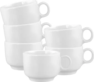 Produktbild von Seltmann Weiden Sento Home weiß Kaffeeobertasse 0,21 l mit Henkel 6er Set