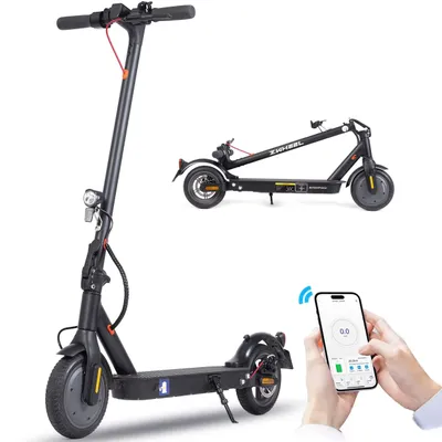 Produktbild von E-Scooter mit Straßenzulassung 120kg, 8,5''/10'', 35-45km, klappbar, mit APP 350 W, 20 km/h, (mit Tasche,mit LED-Display, Federung), 35km