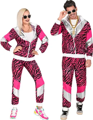 Produktbild von 80er Jahre Trainingsanzug pink Tiger Uni