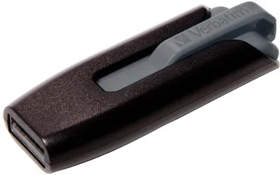 Produktbild von Verbatim V3 - USB 3.0-Stick 32 GB - Schwarz, 32 GB, USB Typ-A, 3.2 Gen 1 (3.1 Gen 1), 80 MB/s, Dia, Schwarz, Grau