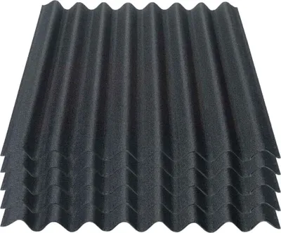 Produktbild von Onduline Easyline Dachplatte Wandplatte Bitumenwellplatten Wellplatte 5x0,76m²  - schwarz