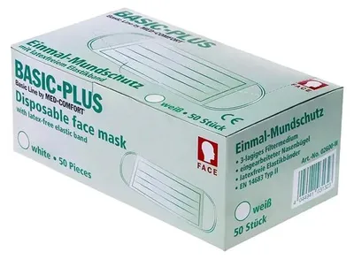 Produktbild von Basic-Plus - OP-Maske Typ II - weiß - 50 Stk.