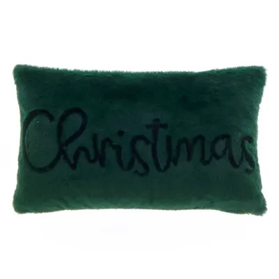Produktbild von Unique Living |  Dekokissen Weihnachten 30x50cm dunkelgrün | Dekokissen Wohnzimmer oder Schlafzimmer