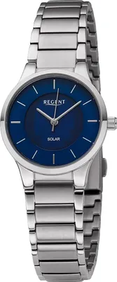 Produktbild von Regent Metall Damen Uhr Armbanduhr Quarz silber Metallarmband D2URBA727
