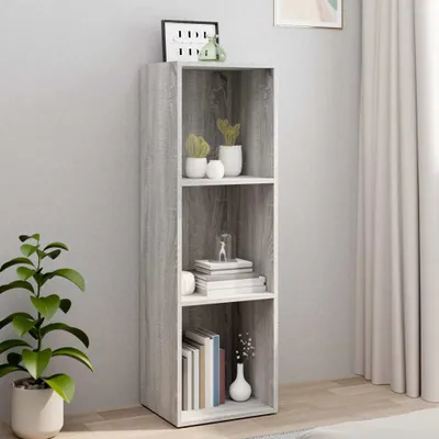 Produktbild von "2026 Promotion" Bücherregal - Standregal - Aktenregal - Grau Sonoma 36x30x114 cm - Holzwerkstoff - Wohnzimmerschrank CC29226