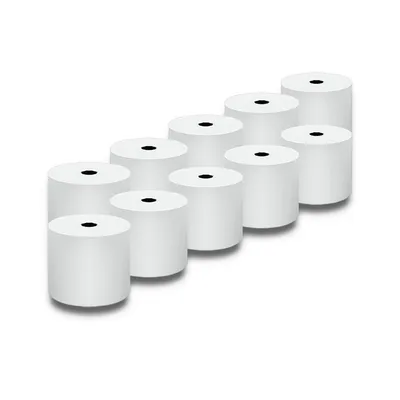 Image de Qoltec 51897 rouleaux thermo 57 x 40 | 55g/m2 | 10 pièces. | Sans BPA