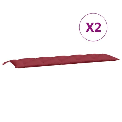 Immagine prodotto di Cuscini per Panca 2 pz Rosso Vino 180x50x7 cm in Tessuto Oxford