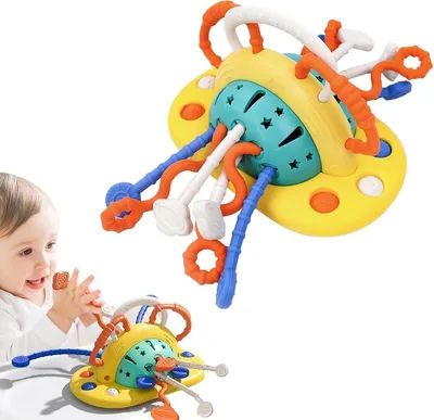Produktbild von Minicee Sensorisches Babyspielzeug mit Saugnapf, Silikon Lernspielzeug