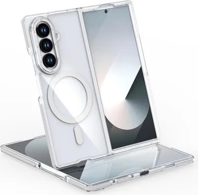 Obrázek produktu pro Pro Samsung Galaxy Z Fold7 Dvoubarevné akrylové hybridní pouzdro TPU MagSafe Transparent