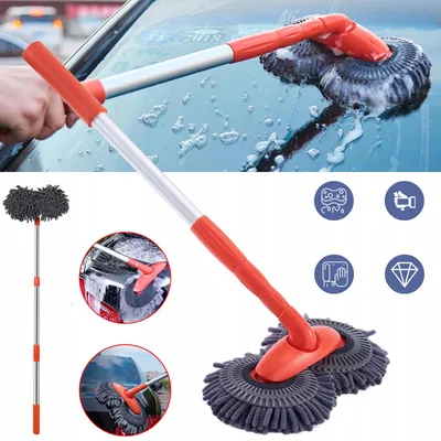 Produktbild von Autowaschbürste Waschbürste Auto, Autowaschmopp Waschhandschuh Reinigungsbürste für Auto RV Trucks Wohnwagen Wohnmobil