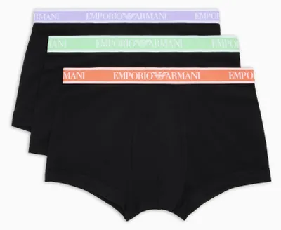 Produktbild von Emporio Armani Herren Unterwäsche-Set (3er Pack), Schwarz/Schwarz/Schwarz, Größe S