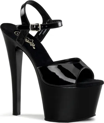 Produktbild von SKY-309 Damen Sandale von Pleaser, Schwarz Lack , EU 42, US 12