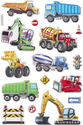 Produktbild von SOFTY - Sticker  Baufahrzeuge